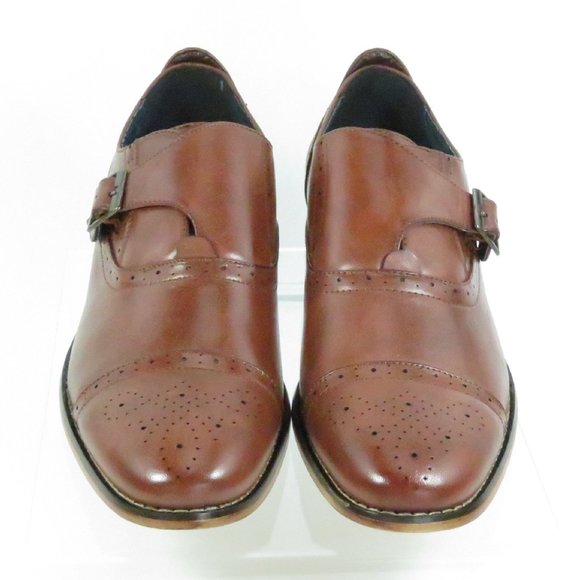 Executive Brown Buckle Italian Style Shoes - Picture 1 of 12